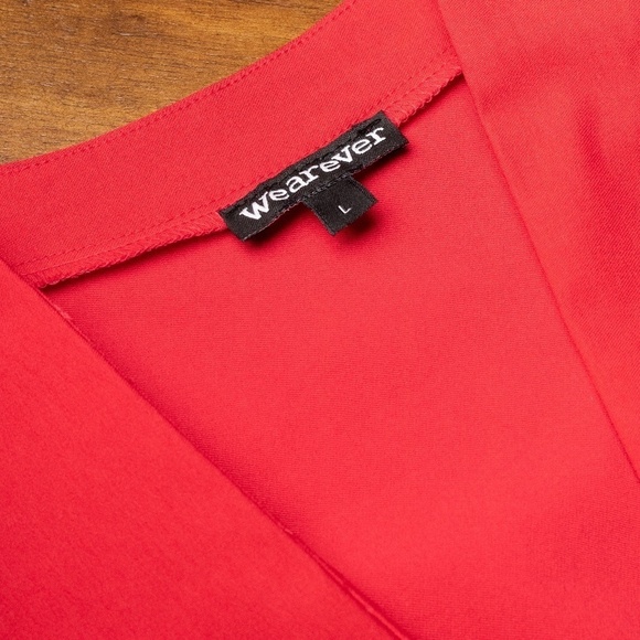 Wearever Size Large Red Cropped Jacket Y2K Party Quirky Artsy Cocktail Cosplay - Picture 9 of 11